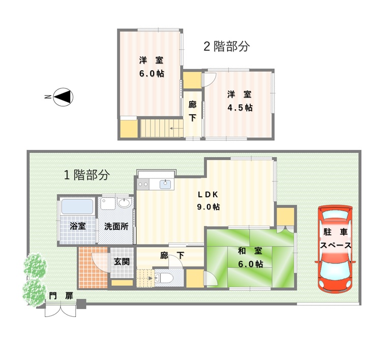東松山市 ３ＬＤＫ ファミリータイプ・事務所利用可